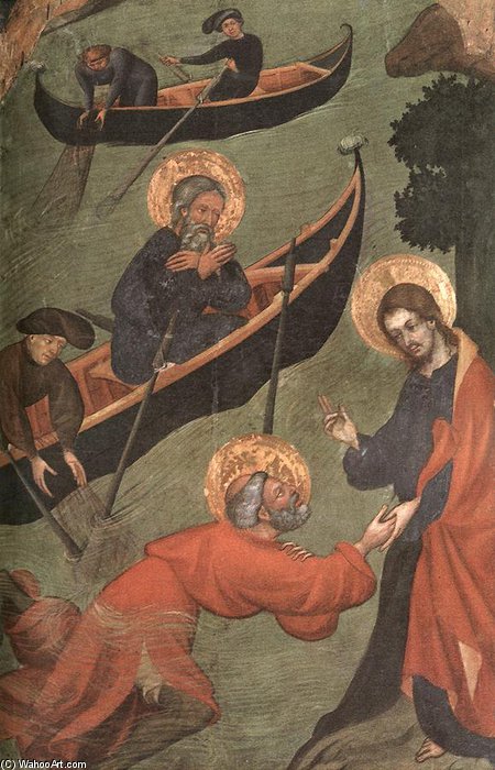St Peter Is Walking On The Water — Lluís Borrassà