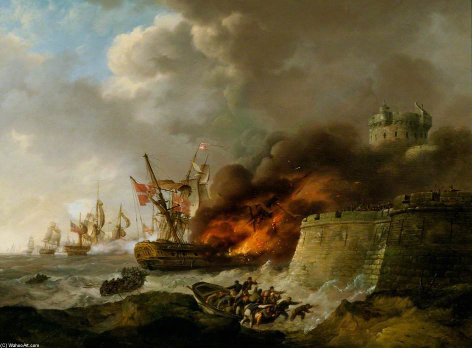 The Siege Of Copenhagen — Hermanus Koekkoek (the Elder)
