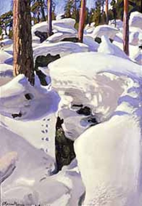 The Lair Of The Lynx — Akseli Gallen-kallela