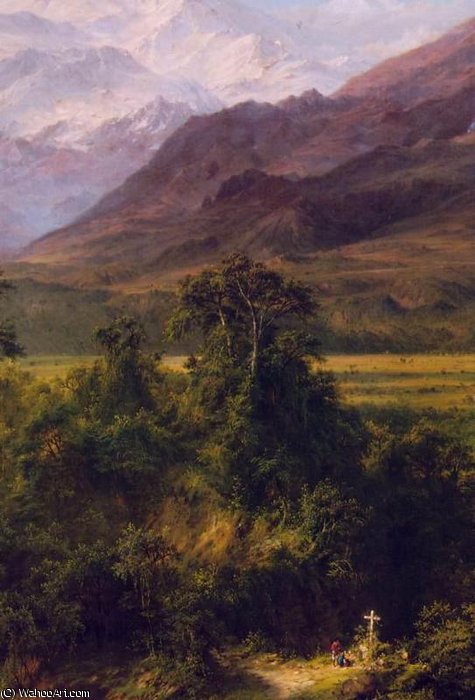 Heart Of The Andes (detail) — Frederic Edwin Church