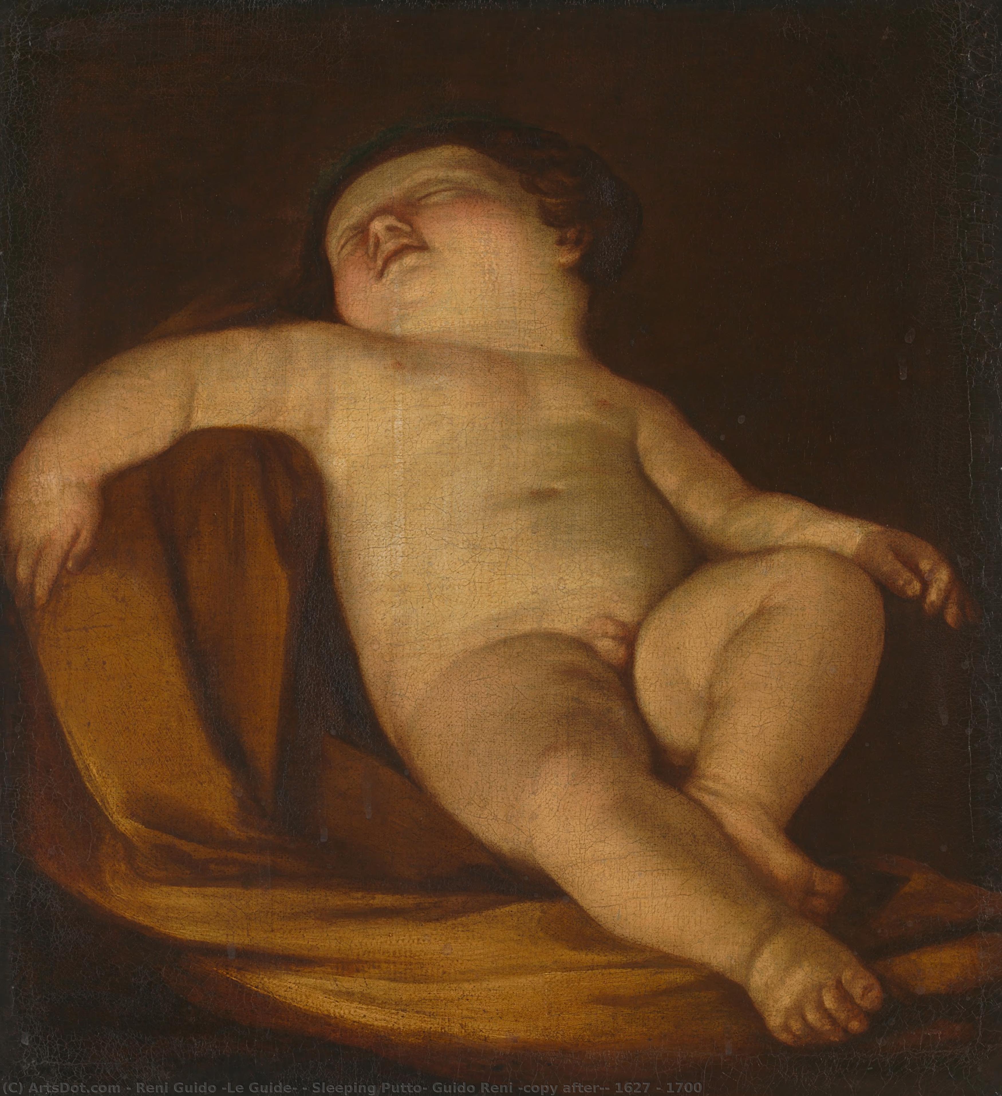 Sleeping Putto, Guido Reni (copy After), 1627 - 1700 — Гвидо Рени
