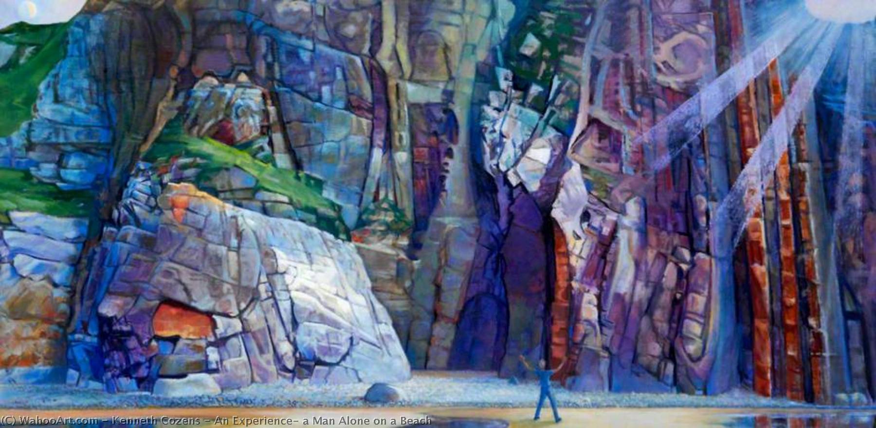 An Experience, A Man Alone On A Beach — Kenneth Cozens