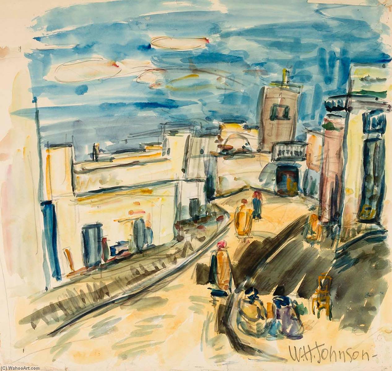 Arab Town, Tunis, North Africa — Виљем Хенри Џонсон