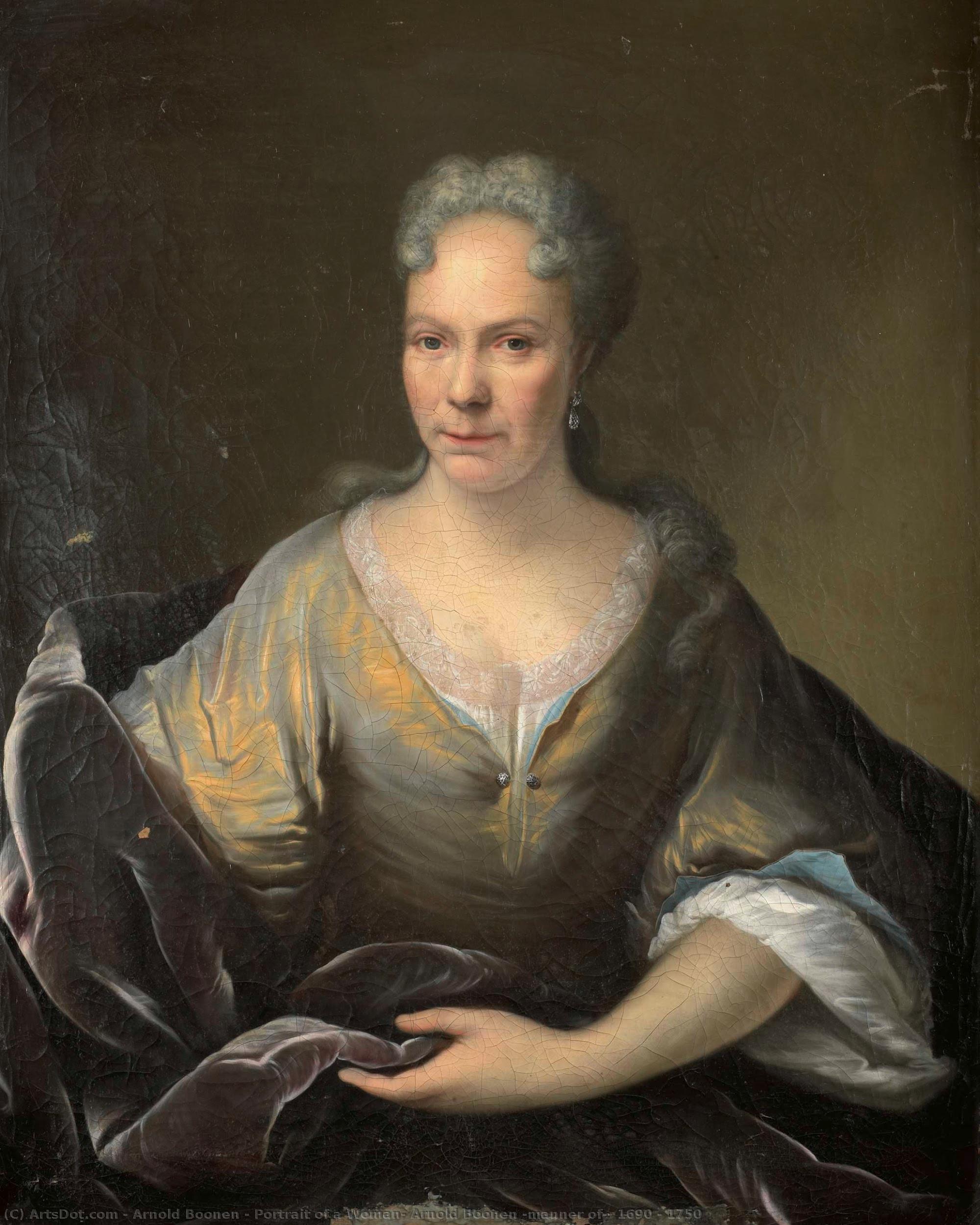 Portrait Of A Woman, Arnold Boonen (manner Of), 1690 - 1750 — Arnold Boonen