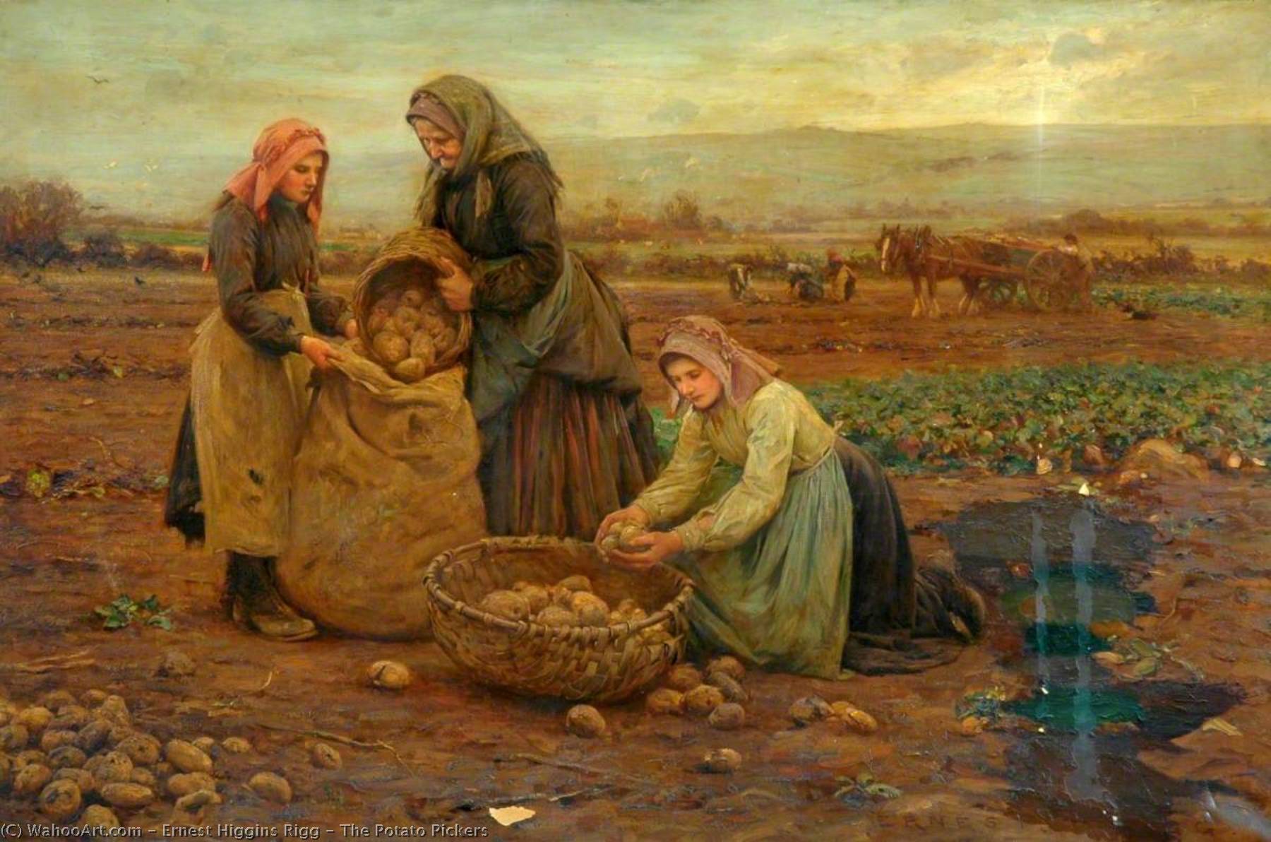 The Potato Pickers — Ernest Higgins Rigg