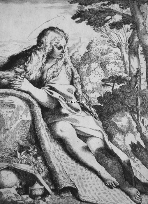 St. Magdalene In The Desert — Annibale Carracci