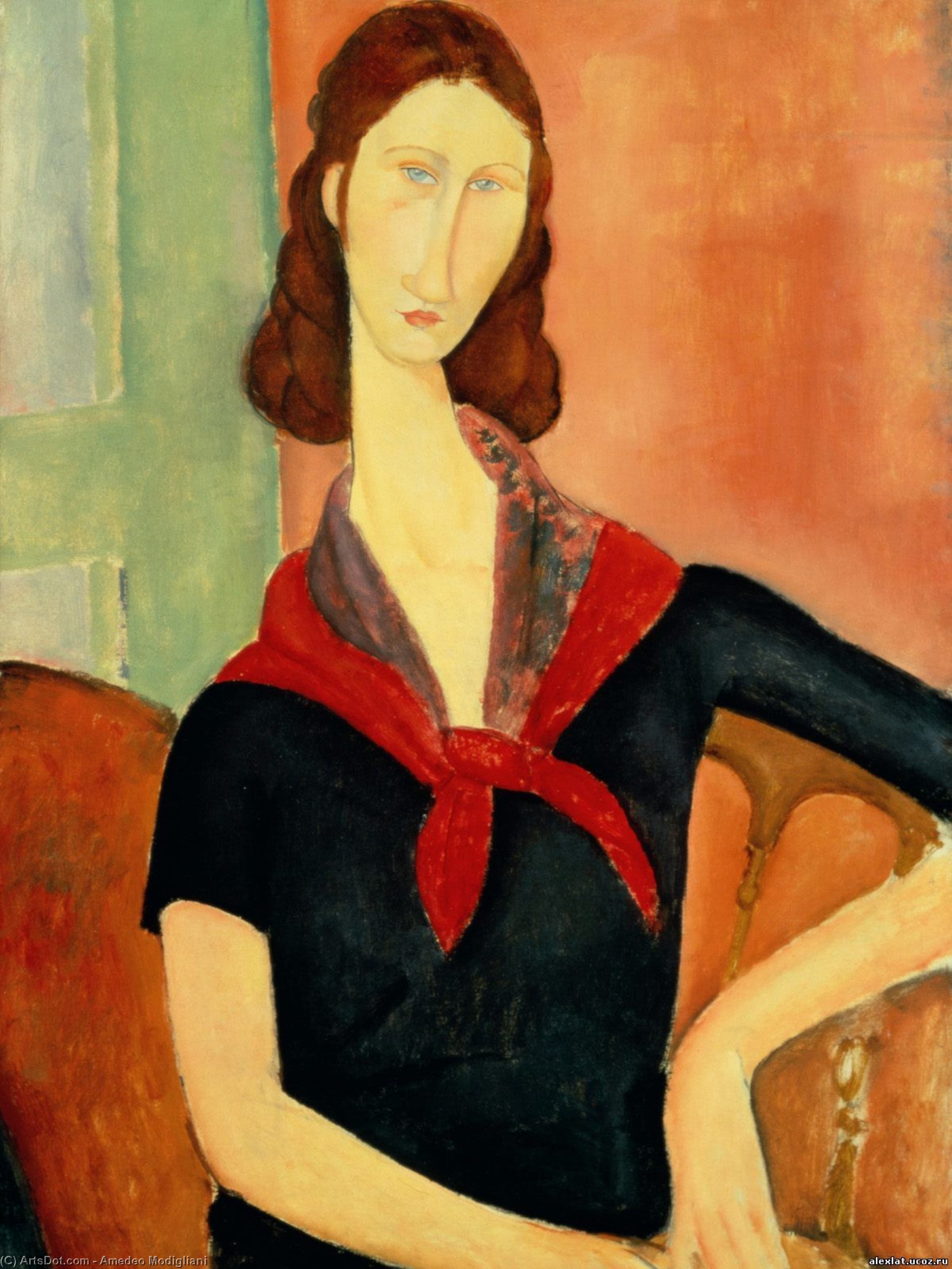 Young Woman (with Silk Neckerchief) — Amedeo Clemente Modigliani