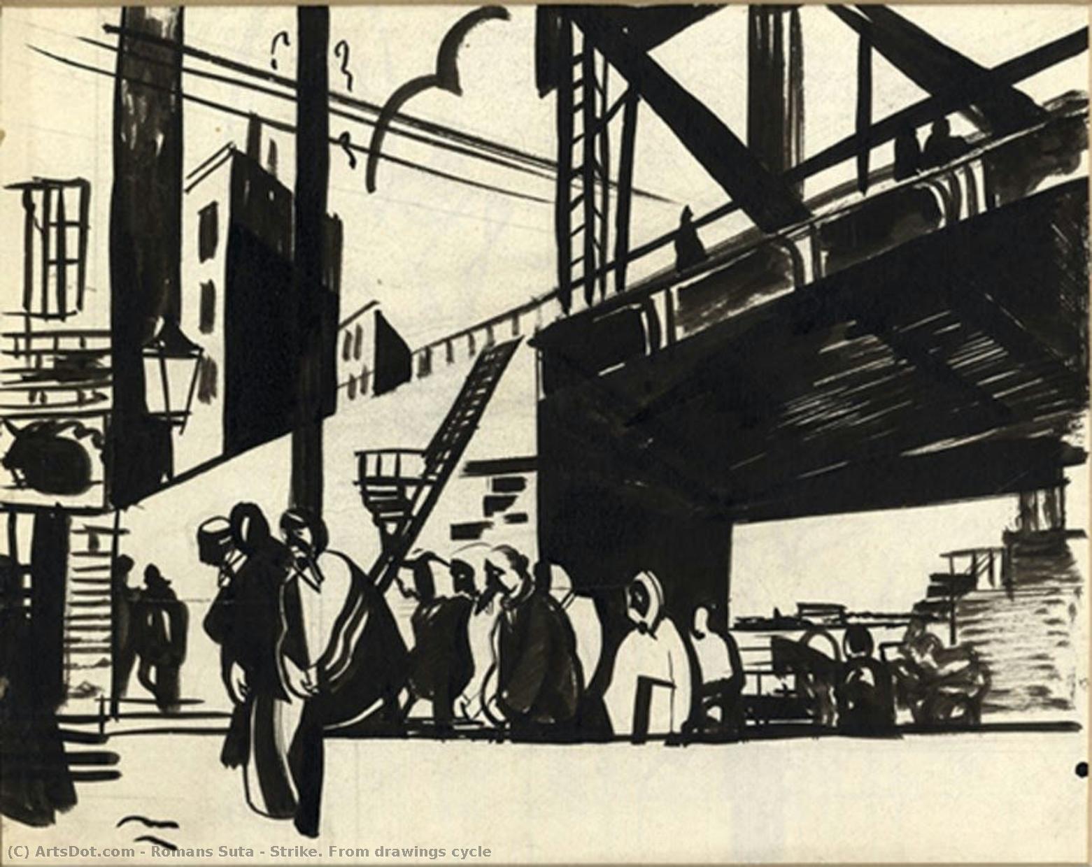 Strike. From Drawings Cycle — Romans Suta