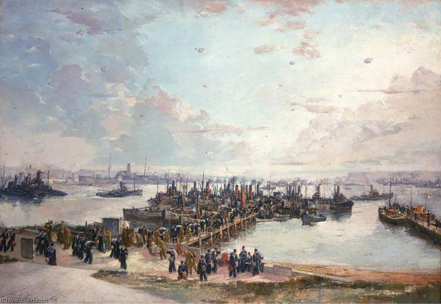 Libertymen At Lyness — Charles Ernest Cundall