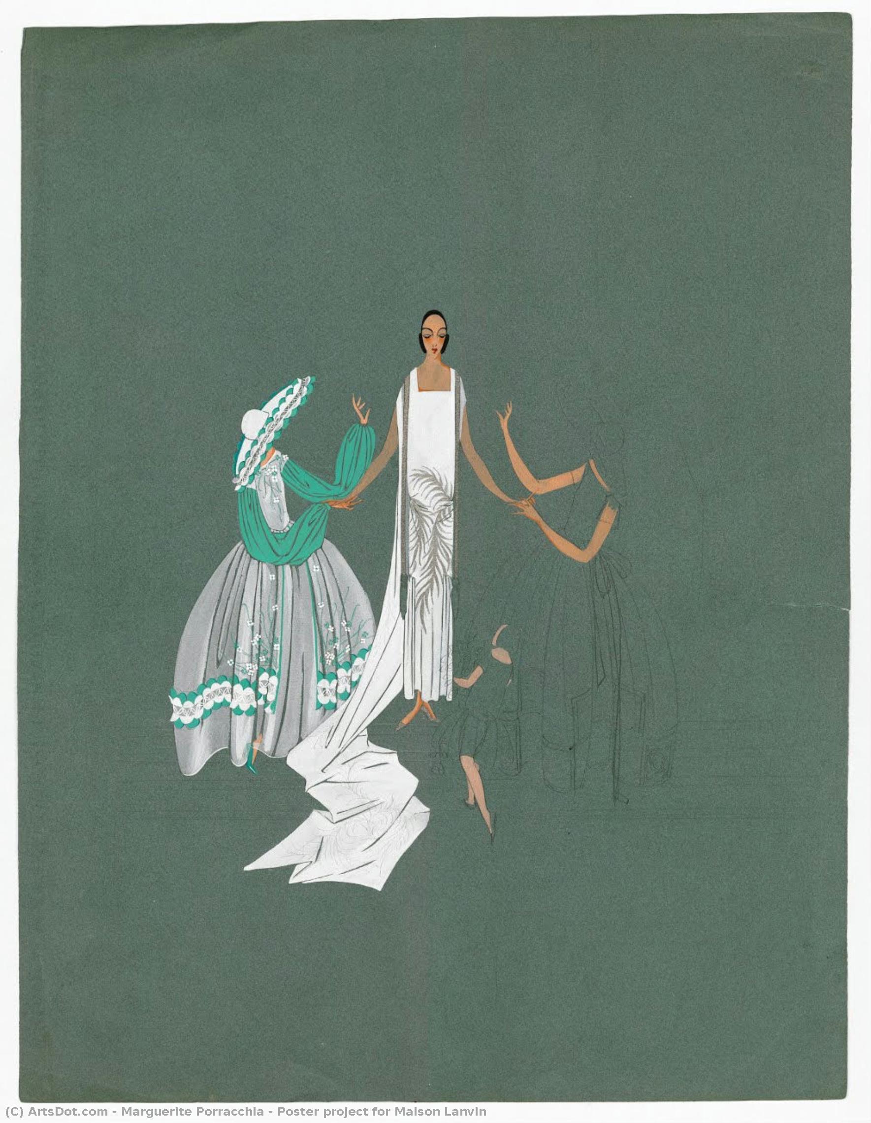 Poster Project For Maison Lanvin — Marguerite Porracchia
