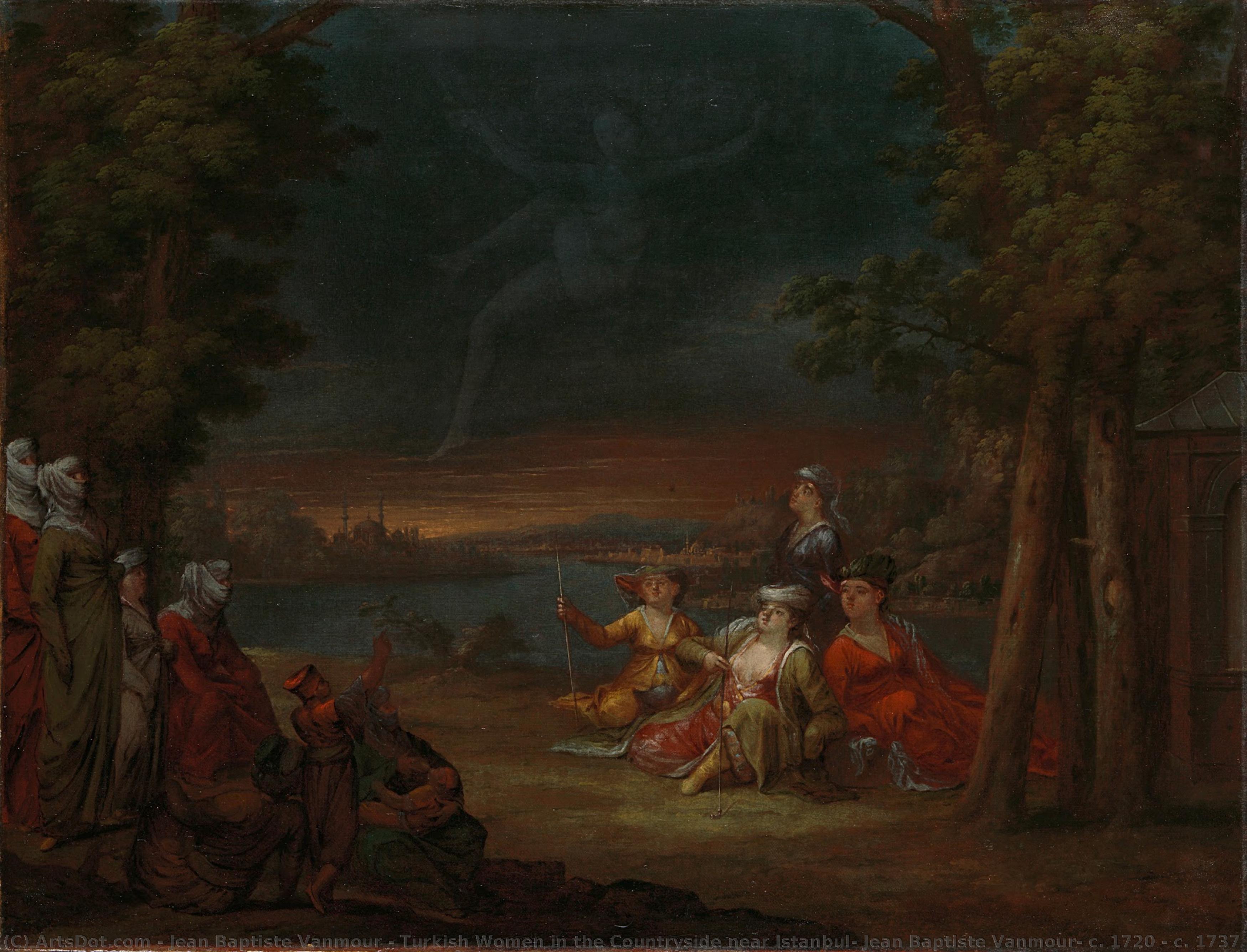 Turkish Women In The Countryside Near Istanbul, Jean Baptiste Vanmour, C. 1720 - C. 1737 — Jean Baptiste Vanmour
