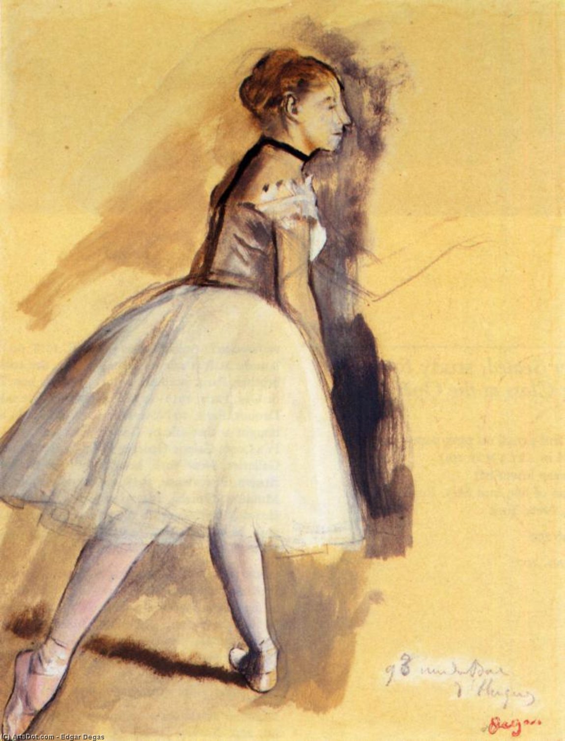 Dancer Standing (study) — Hilaire-germain-edgar Degas