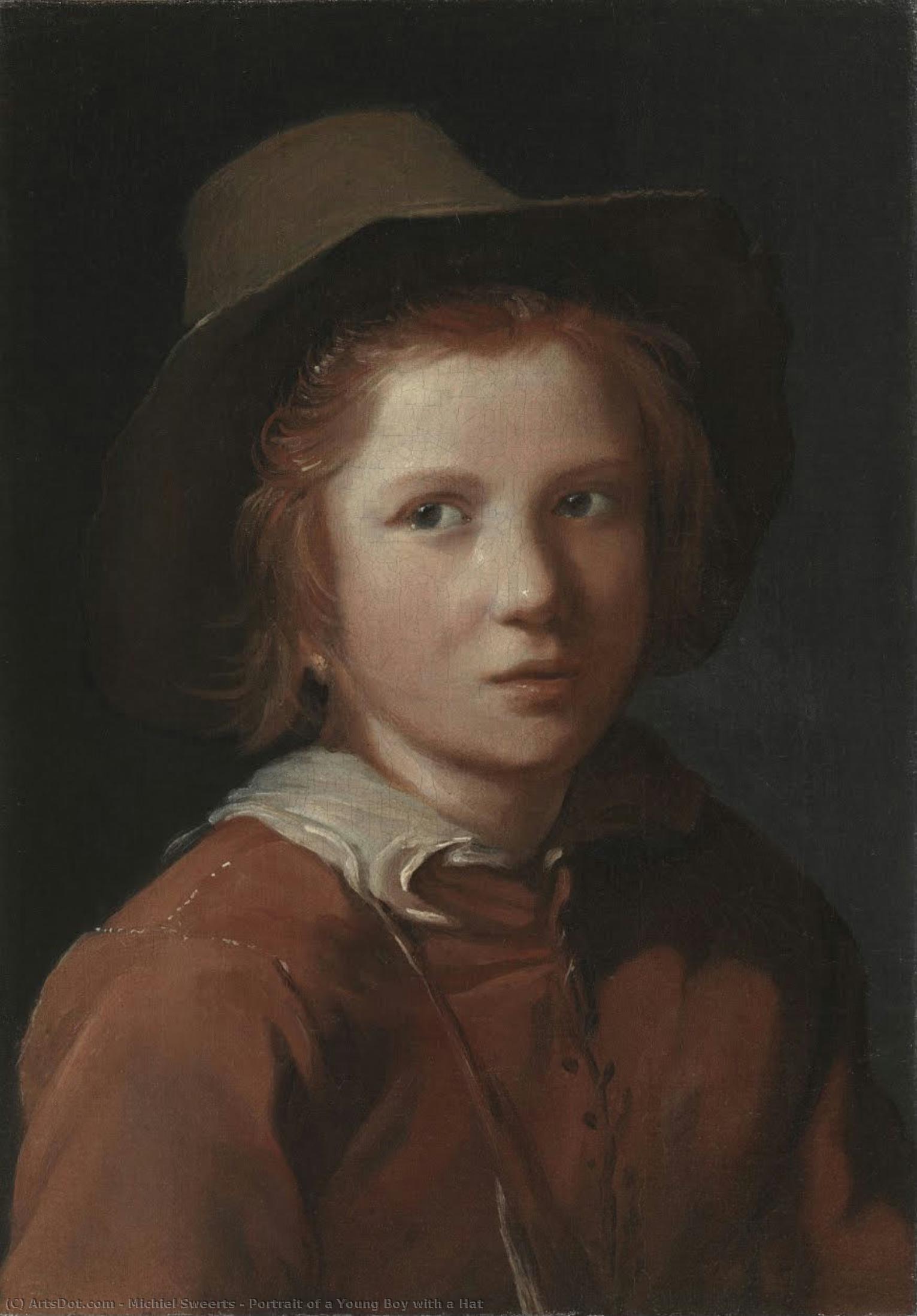 Portrait Of A Young Boy With A Hat — Mihael Sverts