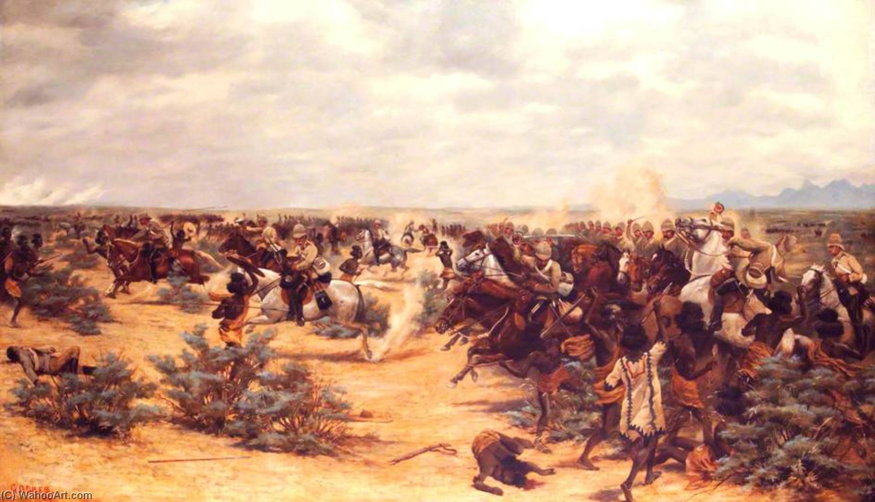 Charge At El Teb, Sudan — Godfrey Douglas Giles