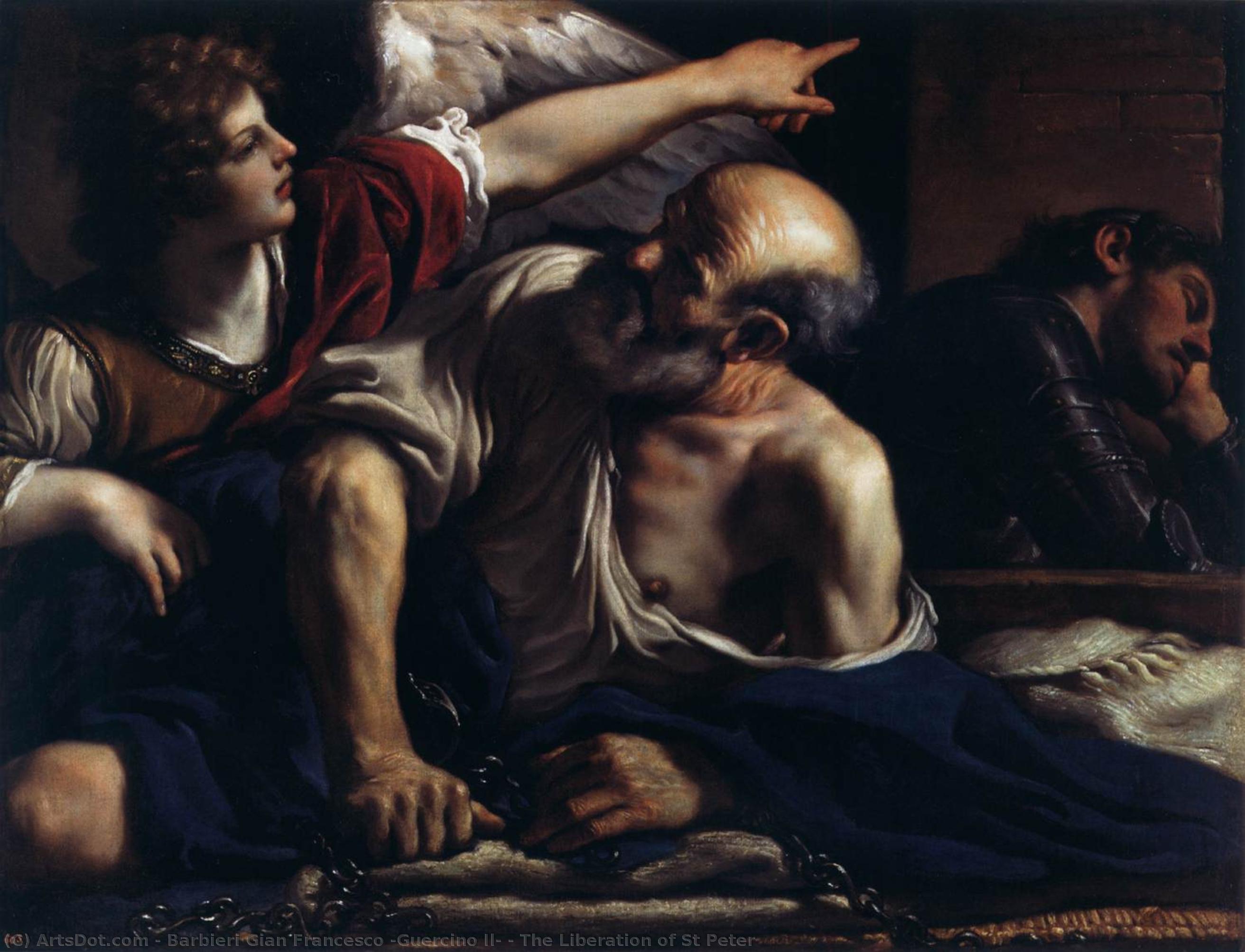 La Liberación De San Pedro — Guercino