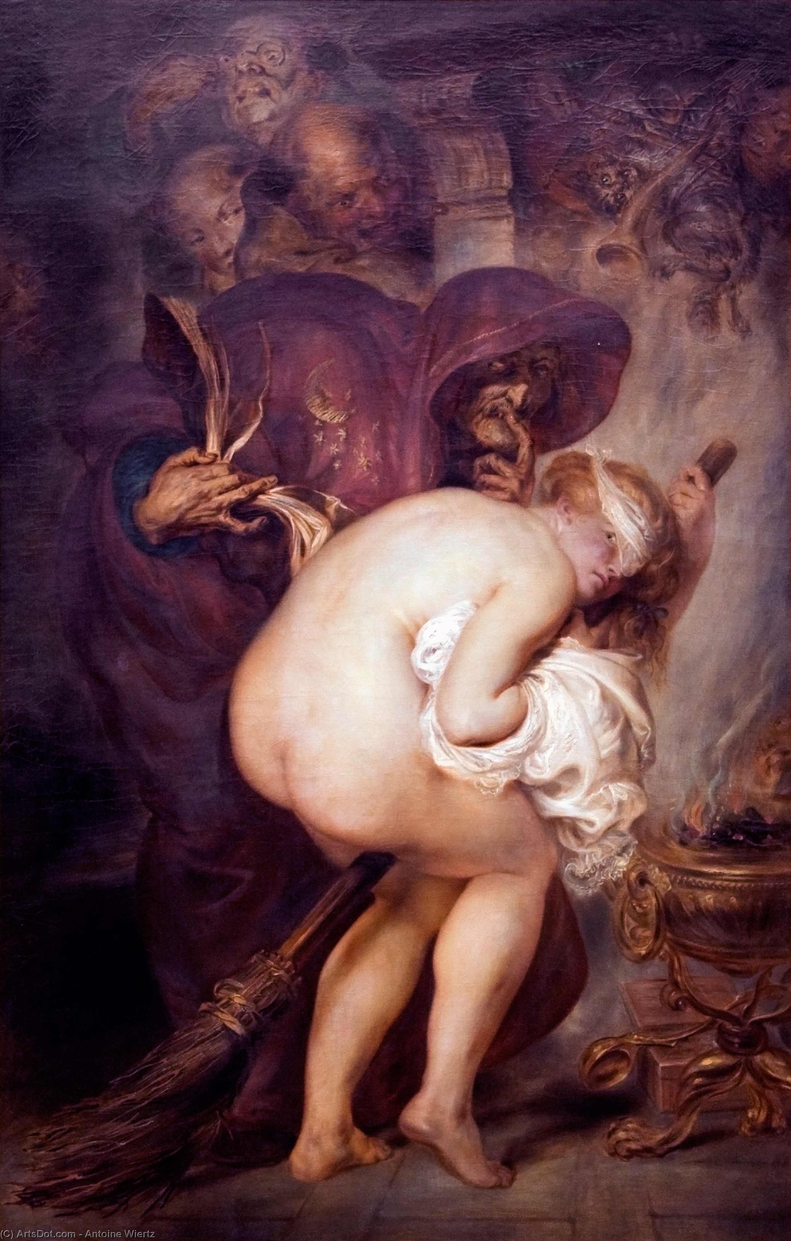 The Young Sorceress — Antoine Wiertz