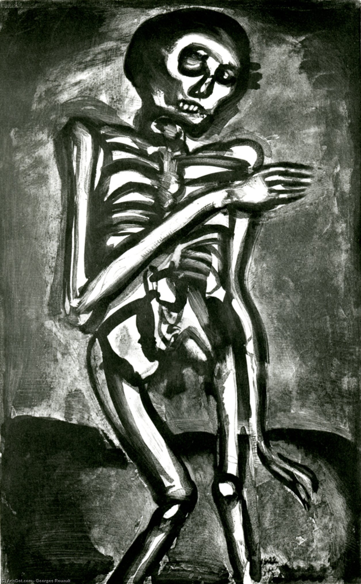 Death Took Him As He Left The Bed Of Nettles — Georges Rouault