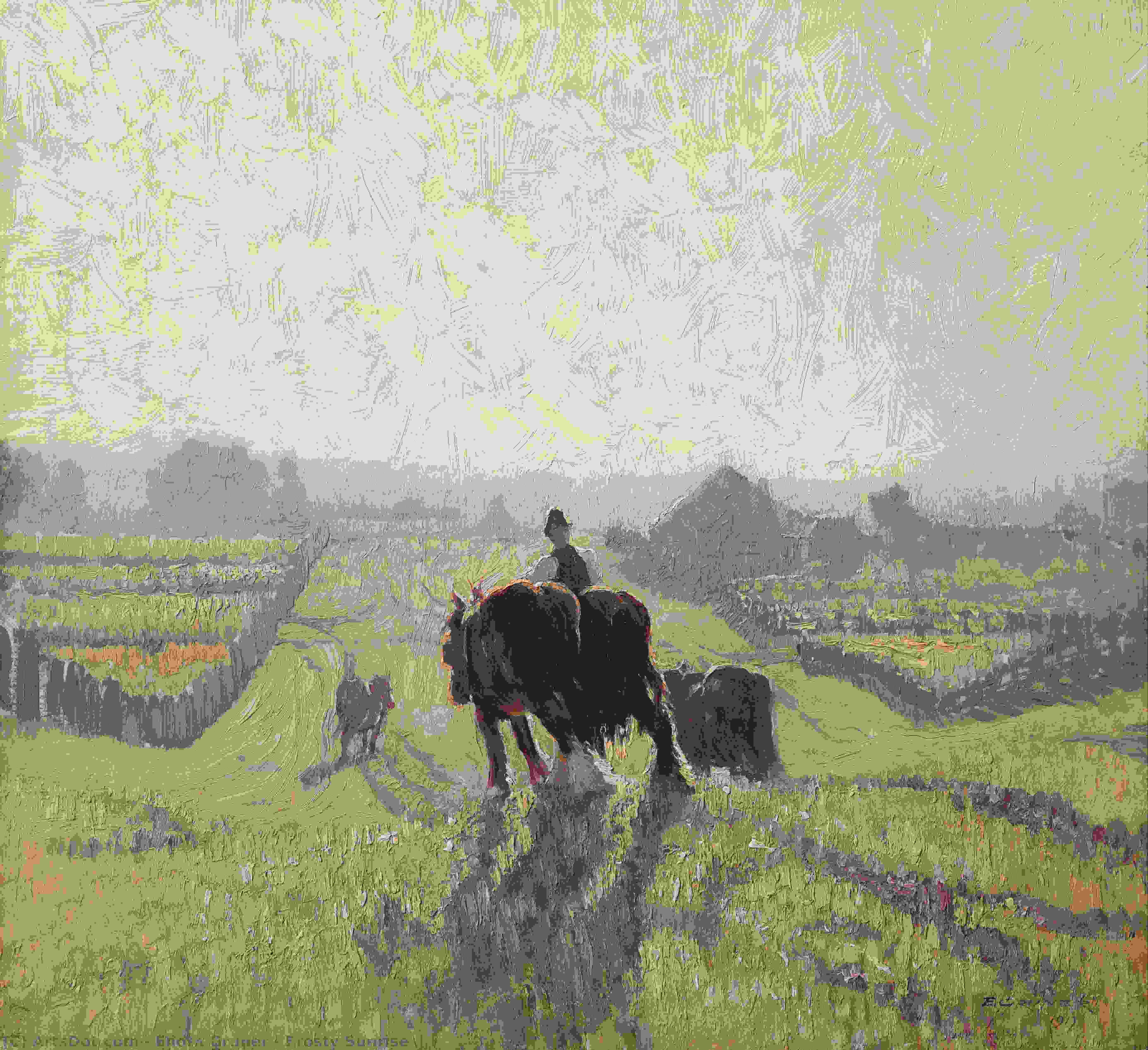 Frosty Sunrise — Elioth Gruner
