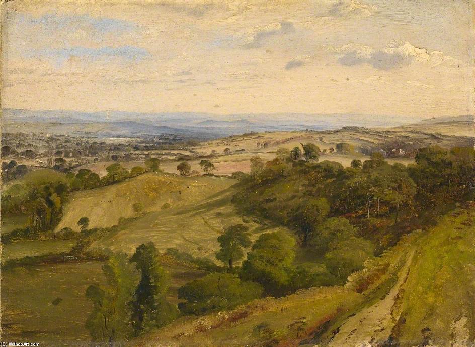 View Near Crediton, Devon - — フレデリック・リチャード・リー