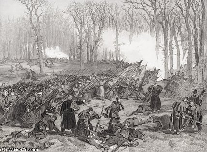 The Battle Of Mill Creek — Alonzo Chappel