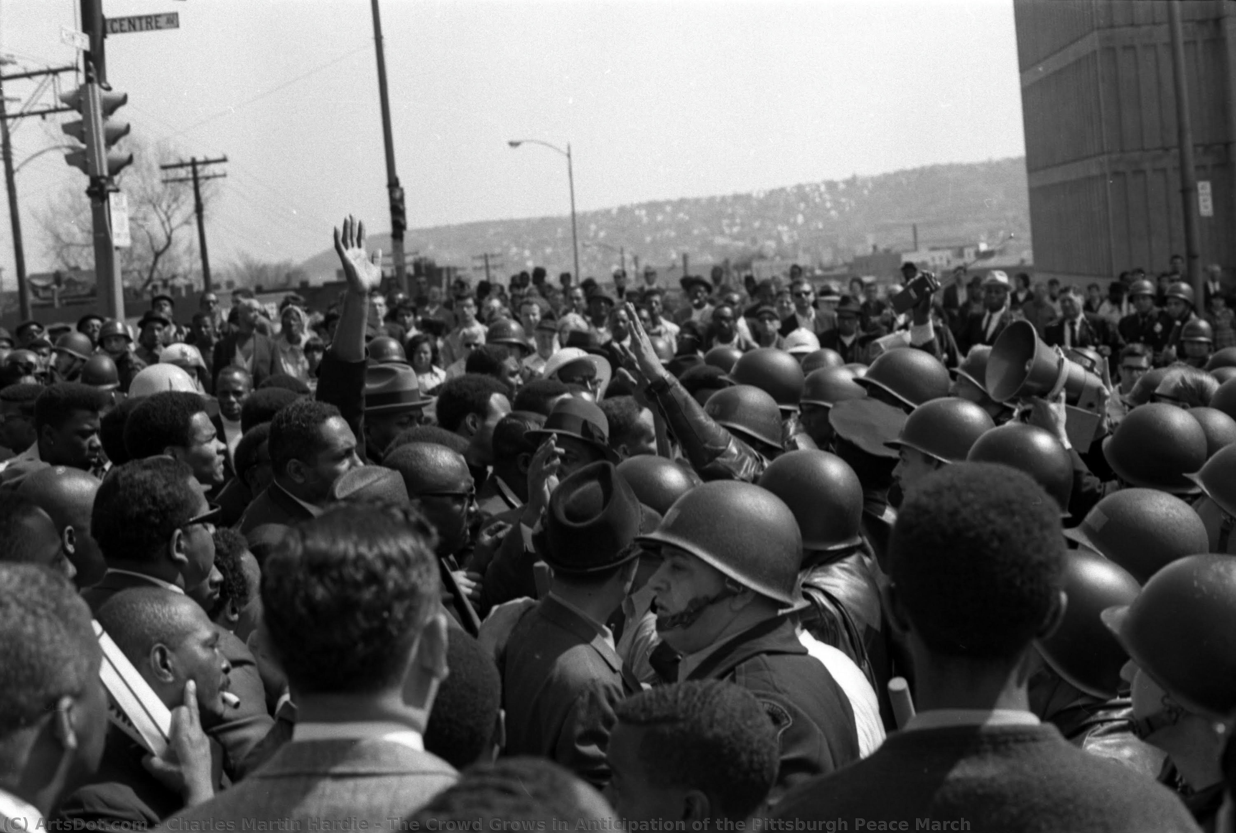 The Crowd Grows In Anticipation Of The Pittsburgh Peace March — Charles Martin Hardie