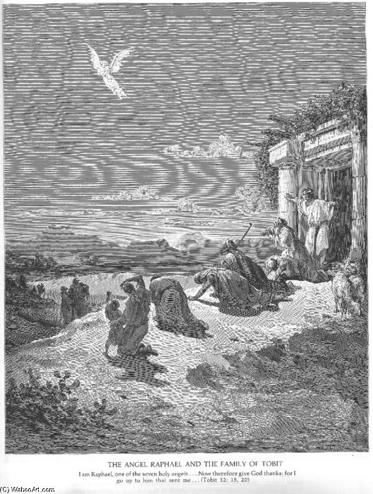 The Angel Raphael And The Family Of Tobit — Paul Gustave Doré