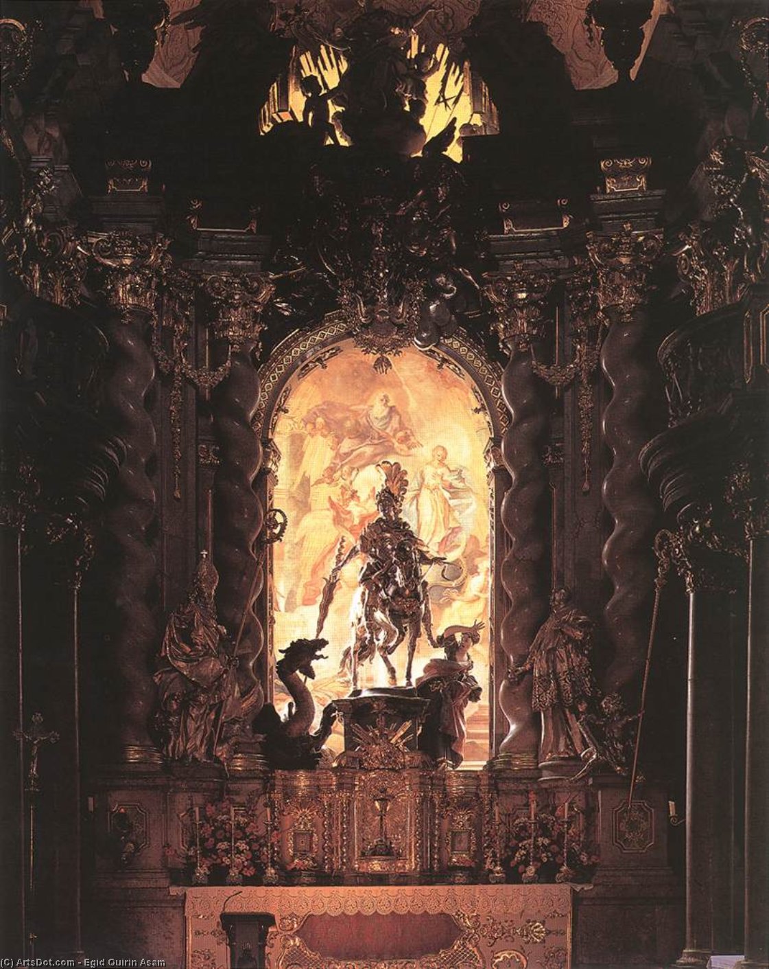 St George And The Dragon — Egid Quirin Asam