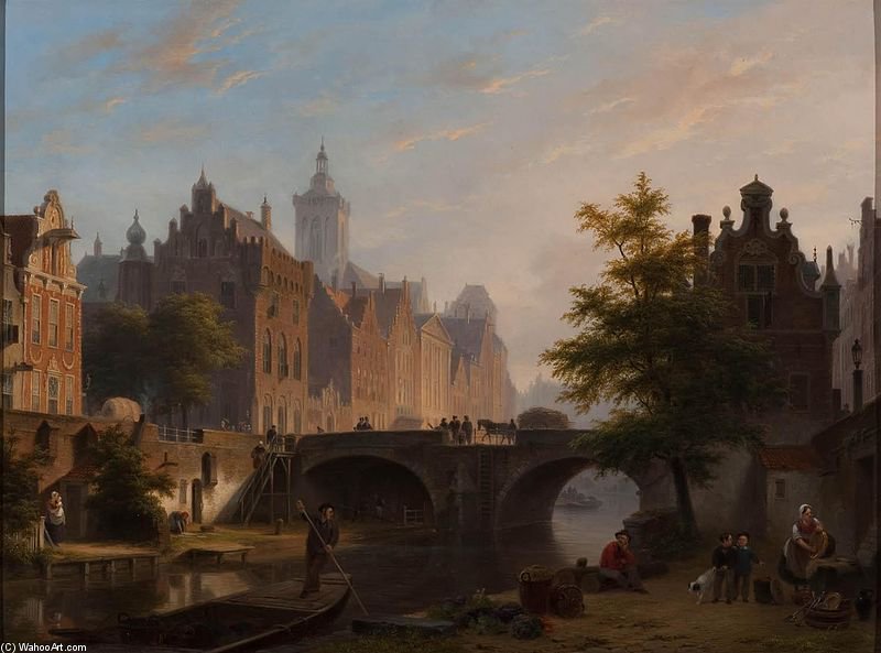 De Oude Gracht In Utrecht — Bartholomeus Johannes Van Hove