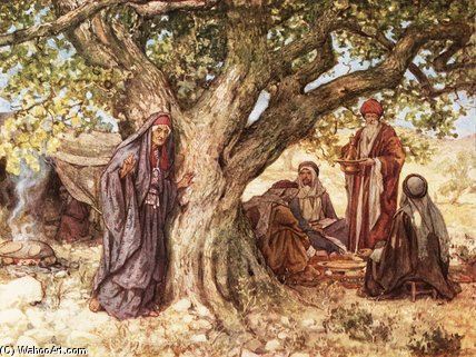 Sarai Overhearing The Renewal Of The Promise — William Brassey Hole