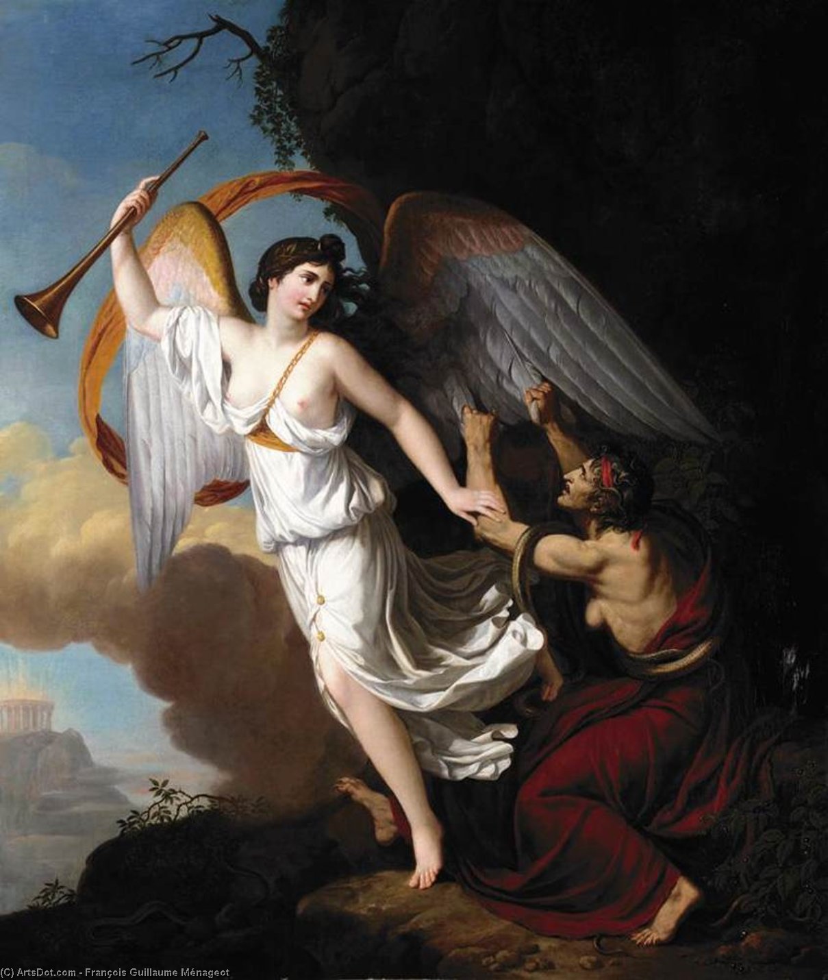 Envy Plucking The Wings Of Fame — François Guillaume Ménageot