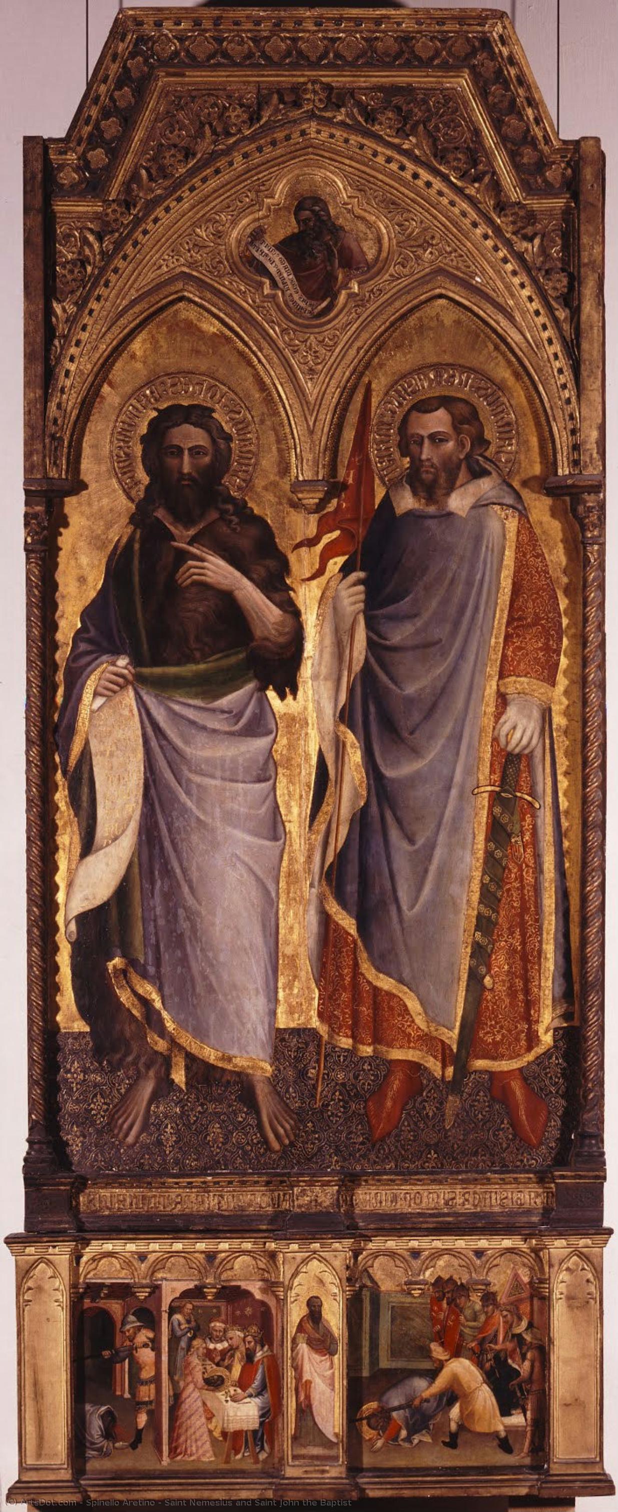 Saint Nemesius And Saint John The Baptist — Spinello Aretino