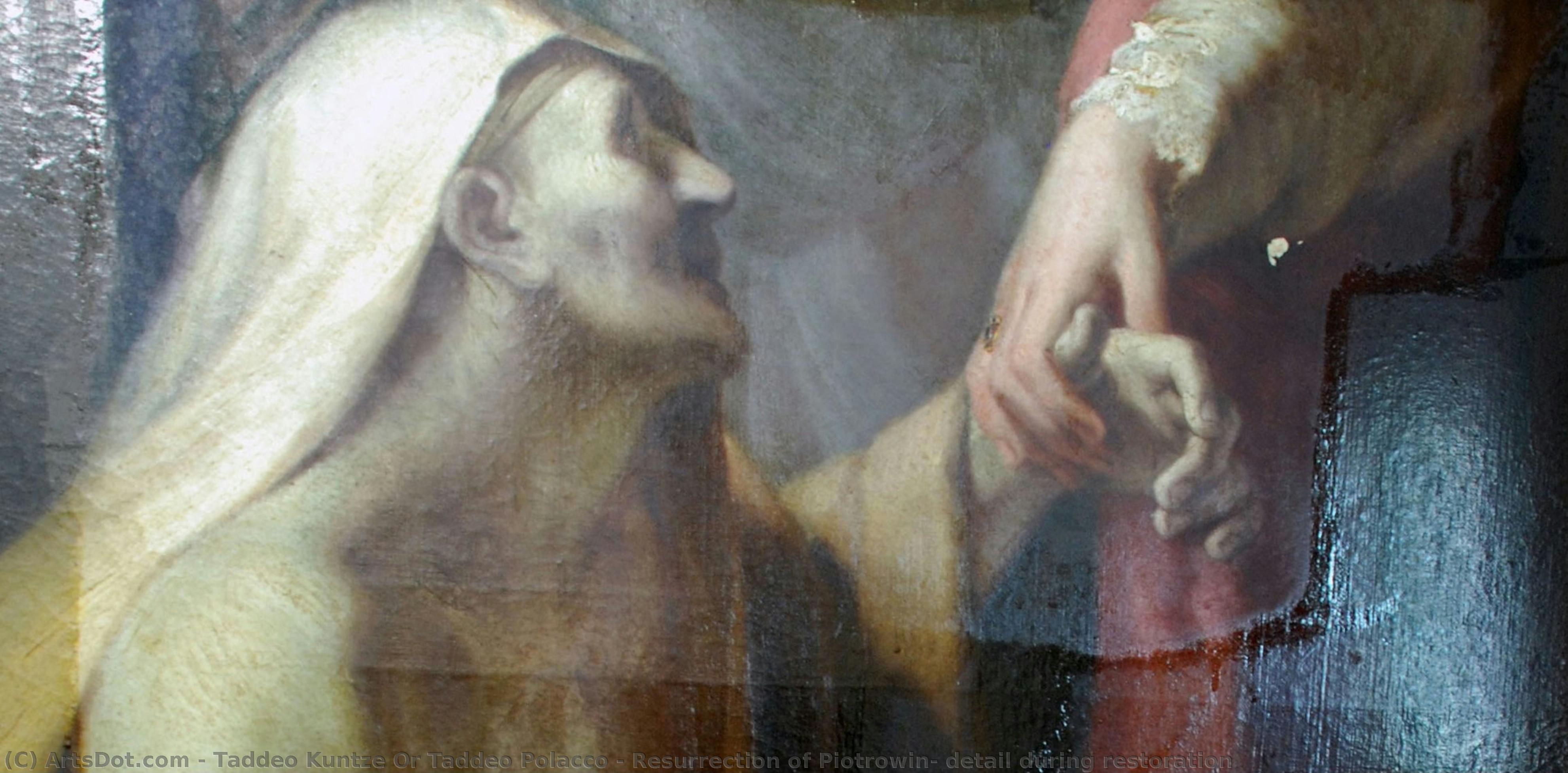 Resurrection Of Piotrowin, Detail During Restoration — Taddeo Kuntze Or Taddeo Polacco