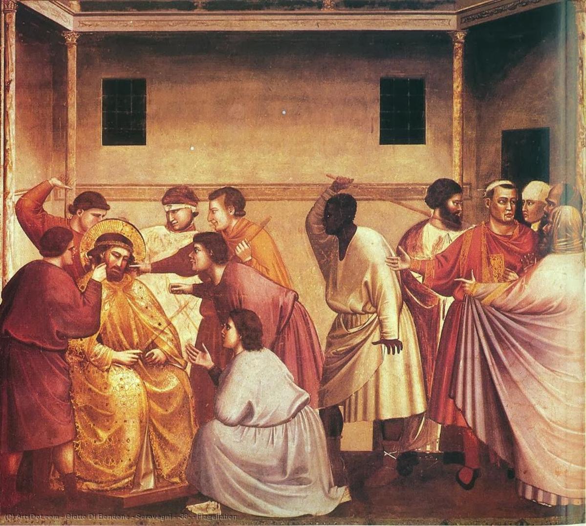 Scrovegni - [33] - Flagellation — Giotto Di Bondone