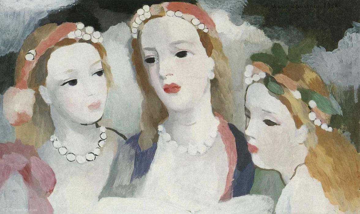Trois Jeunes Filles (1938) — Marie Laurencin