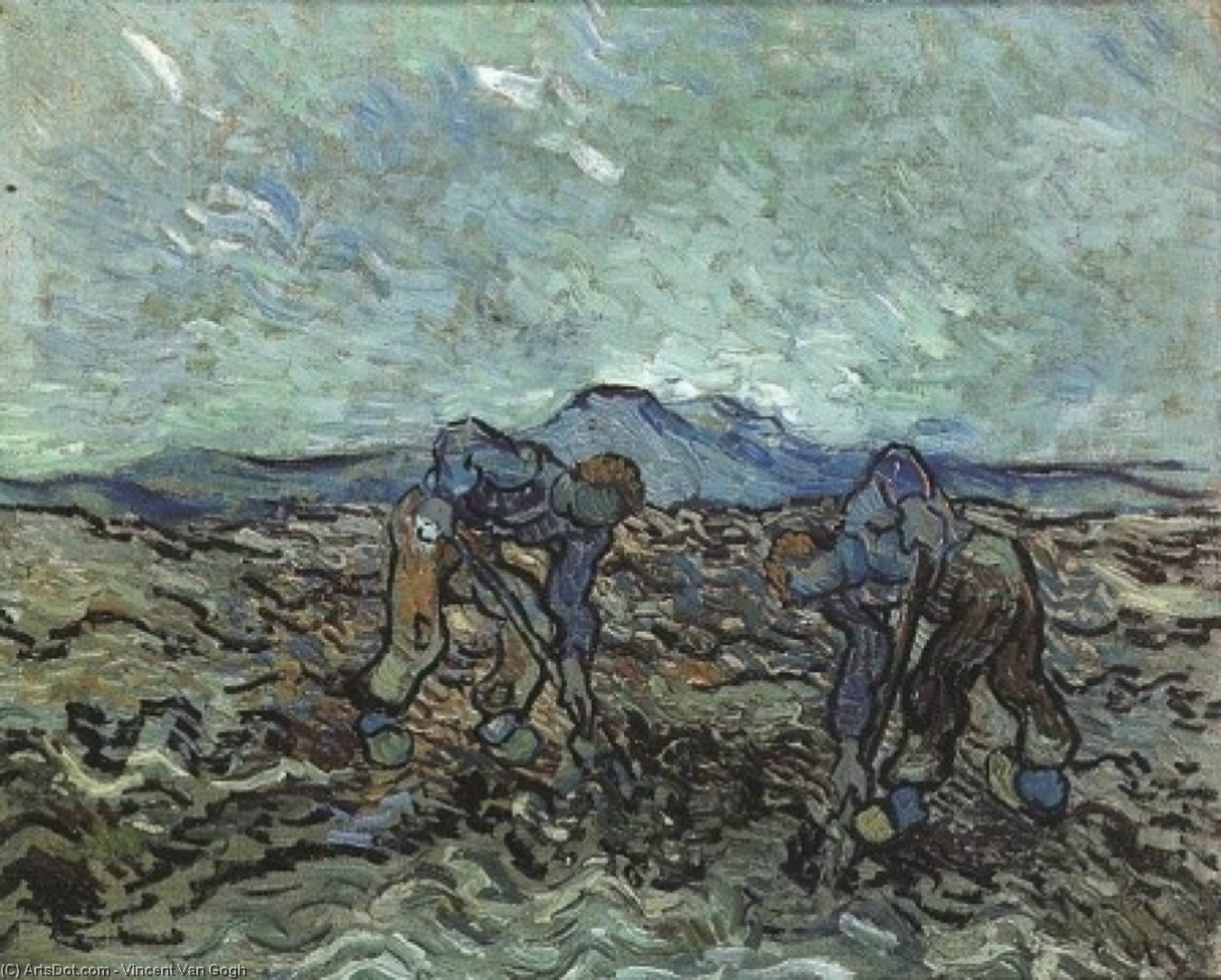 Paysans Recoltant Des Patates — Vincent Willem Van Gogh