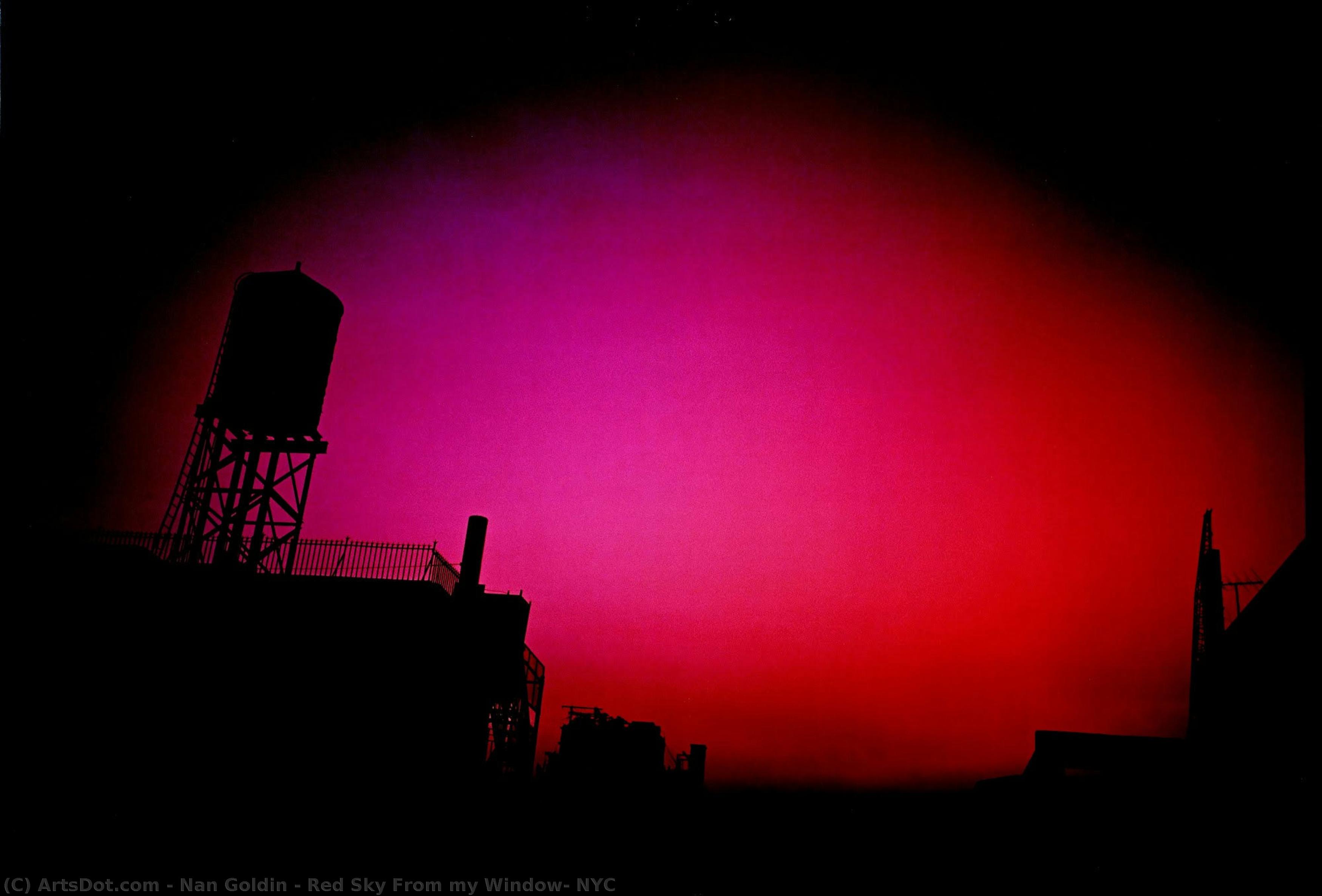 Red Sky From My Window, Nyc — Nan Goldin