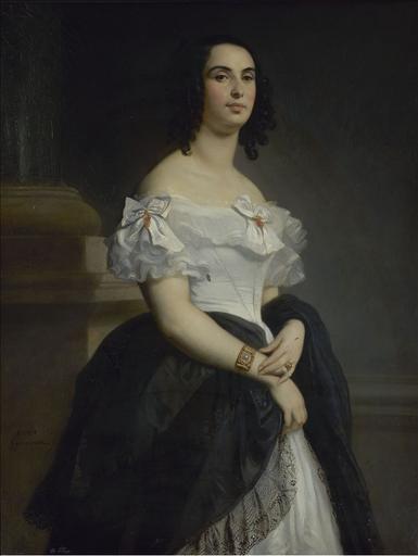 Portrait De Madame Hugo — Louis Boulanger