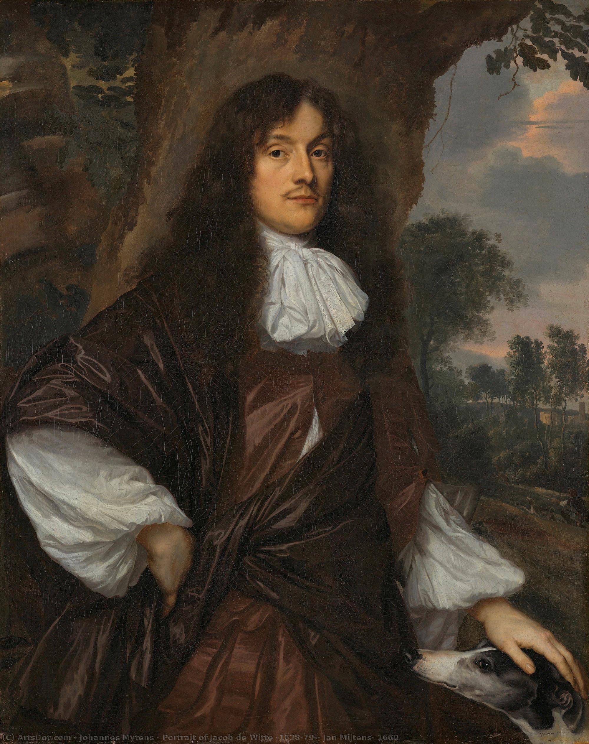 Portrait Of Jacob De Witte (1628-79), Jan Mijtens, 1660 — Johannes Mytens