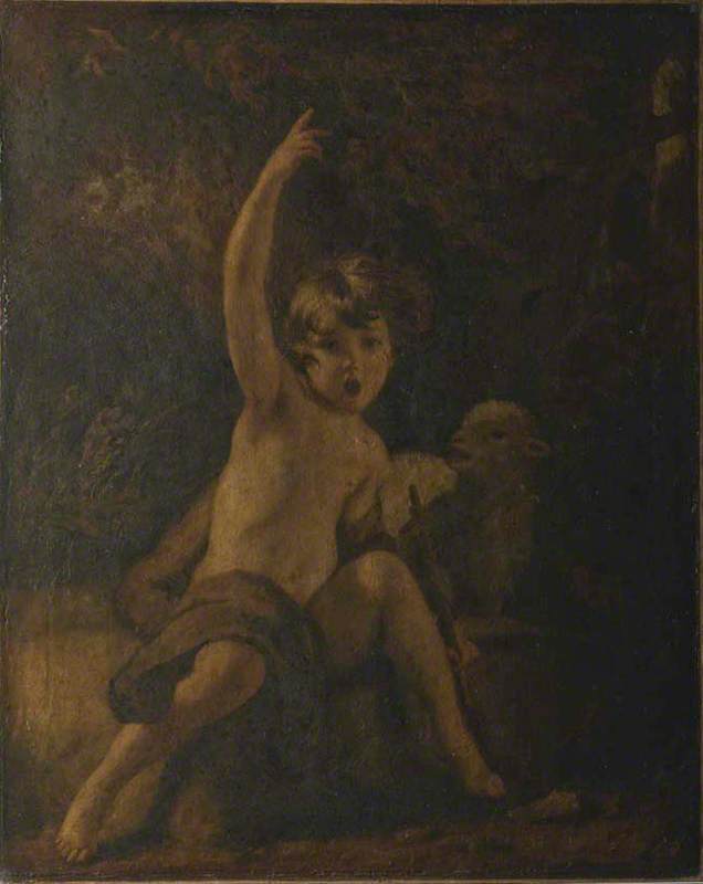 Heiliger Johannes Der Täufer In Der Wildnis — Sir Joshua Reynolds