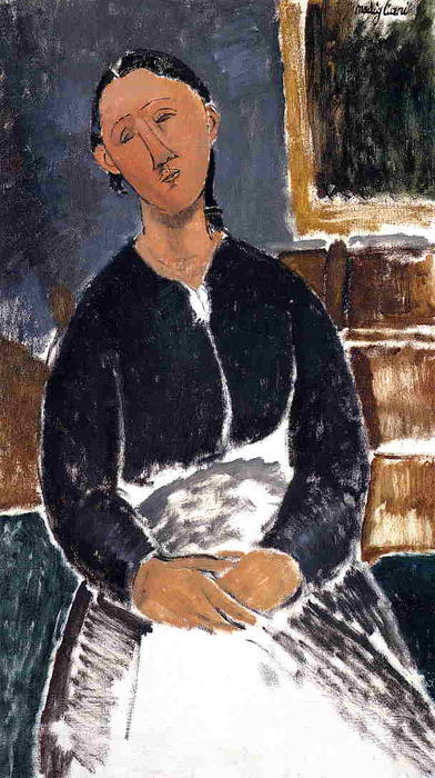 Serving Woman (also Known As La Fantesca) — Amedeo Clemente Modigliani