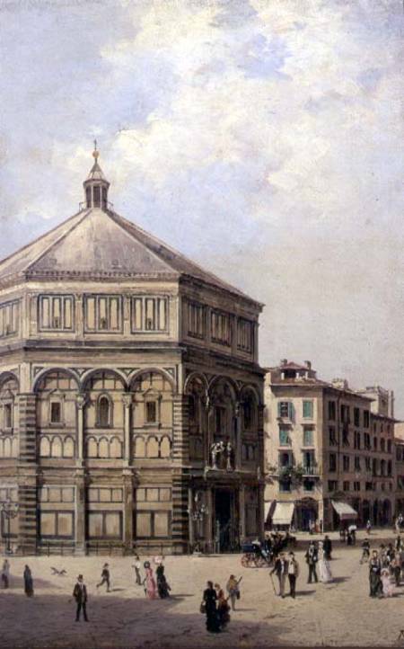 A View Of The Baptistry In Florence — Antonietta Brandeis