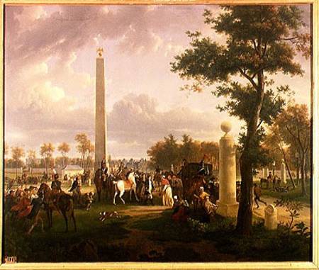 Meeting Between Napoleon I And Pope Pius Vii In The Forest Of Fontainebleau — Alexandre-hyacinthe Dunouy