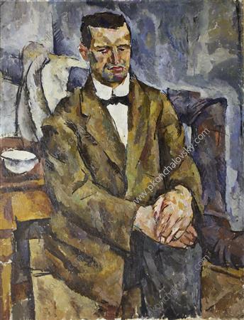 Portrait Of The Sculptor P. Bromirsky — Pyotr Konchalovsky