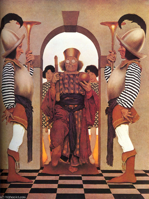 Entrance Of Pompdebile King Of Hearts — Maxfield Parrish