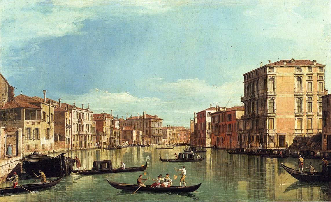 Grand Canal Between The Palazzo Bembo And The Palazzo Vendramin — Canaletto
