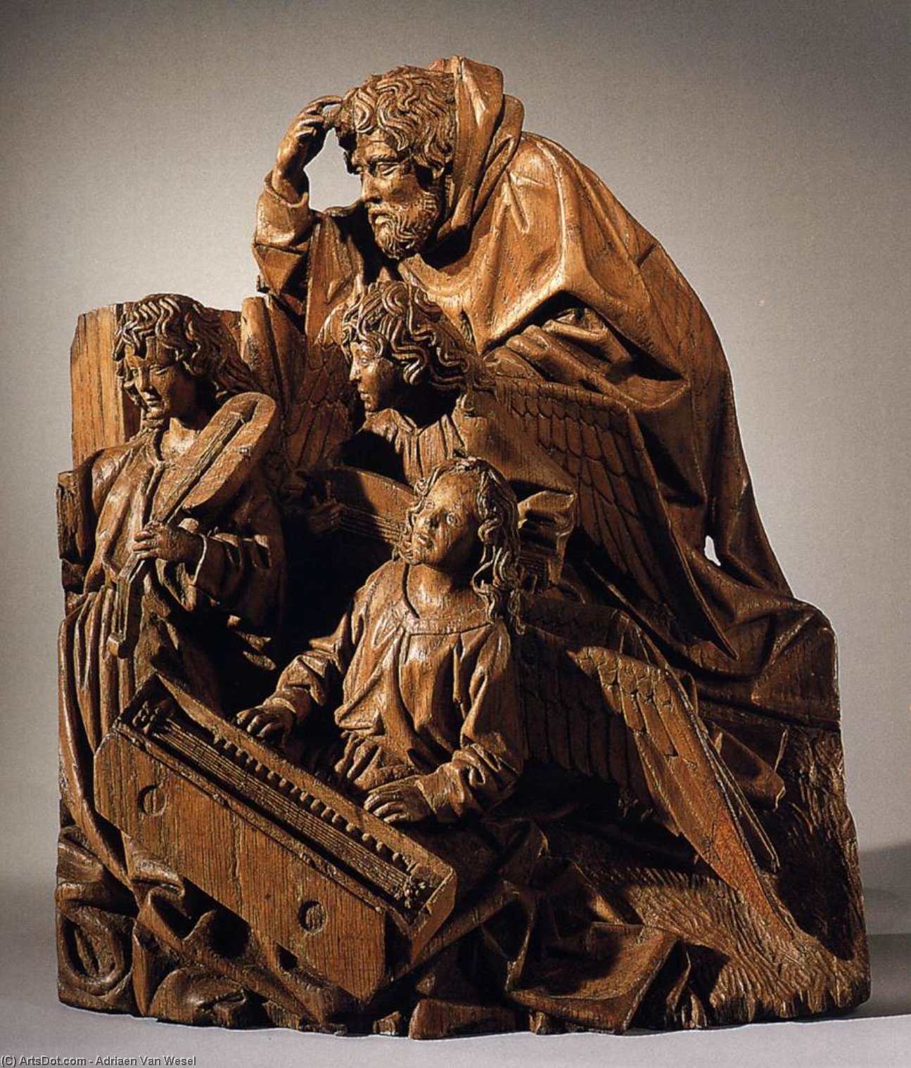 Joseph With Musician Angels — Adriaen Van Wesel