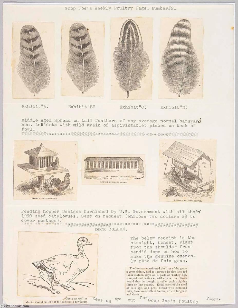 Goop Joe's Weekly Poultry Page. Number 2 — Joseph Cornell
