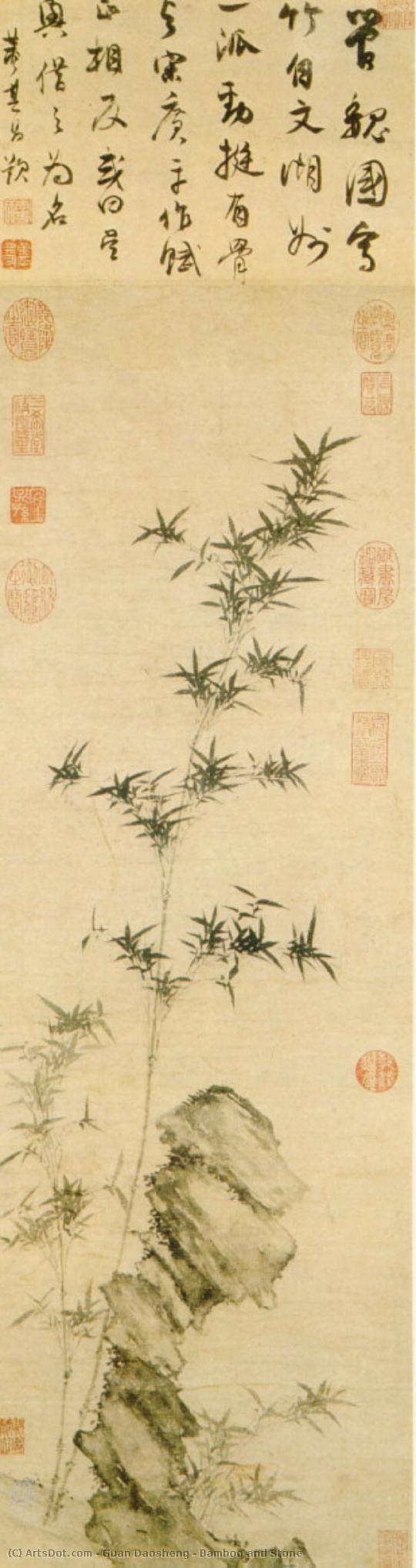 Bamboo And Stone — Guan Zhongji Or Lady Zhongji