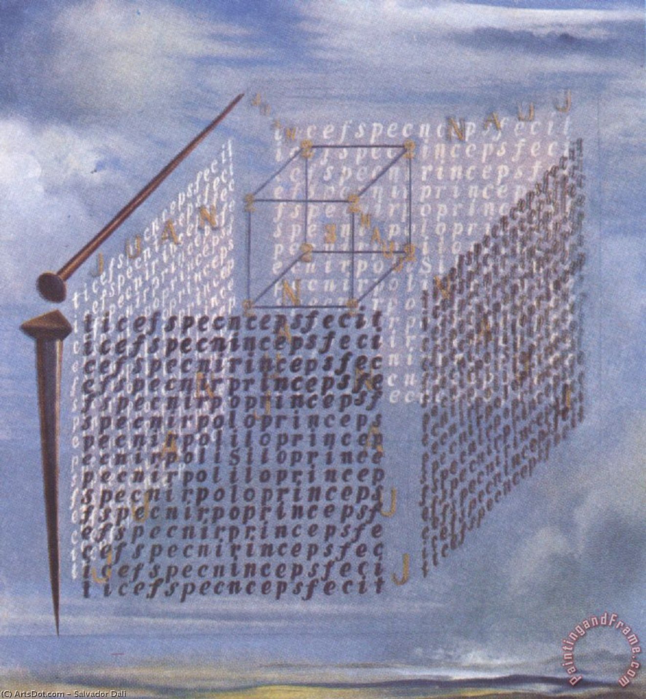 A Propos Zur ‚abhandlung Über Die Kubische Form‘ Von Juan De Herrera, 1960 — Salvador Dalí