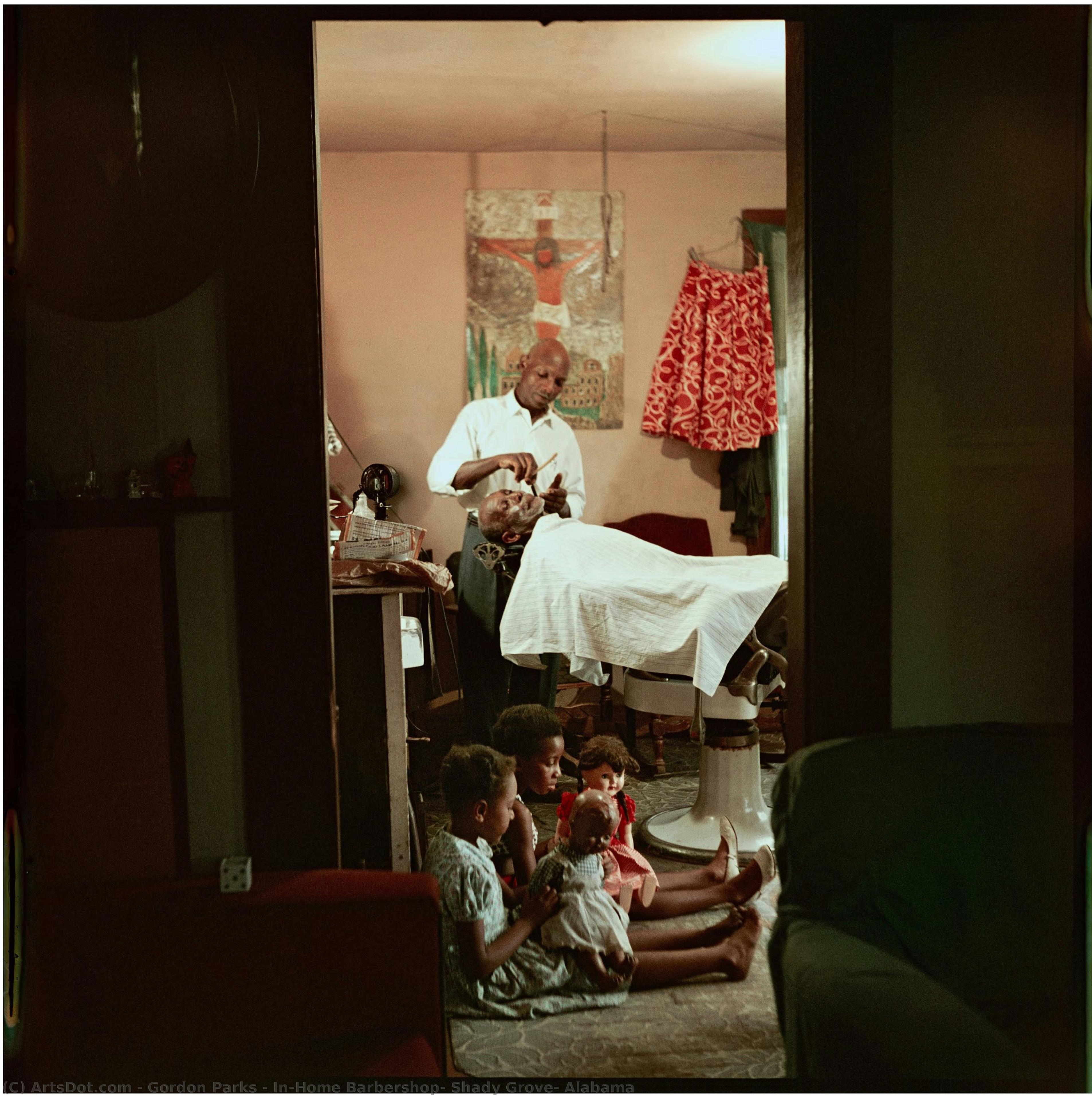 In-home Barbershop, Shady Grove, Alabama — Gordon Parks